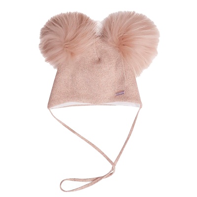 Шапка с 2 помпонами на завязках Наследникъ НВ5005-СБ 1